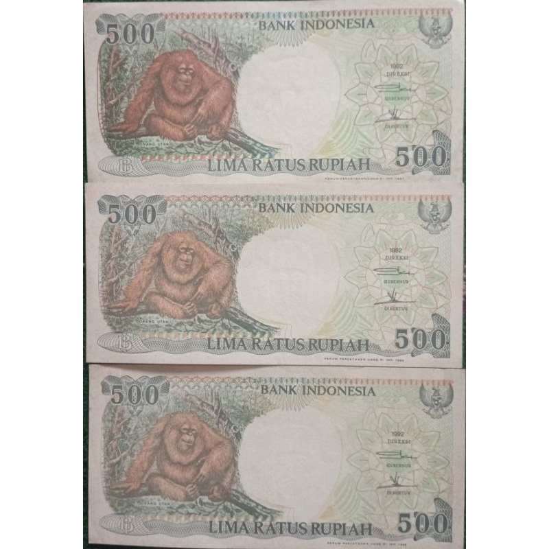 Uang 500 Rupiah Th 1992