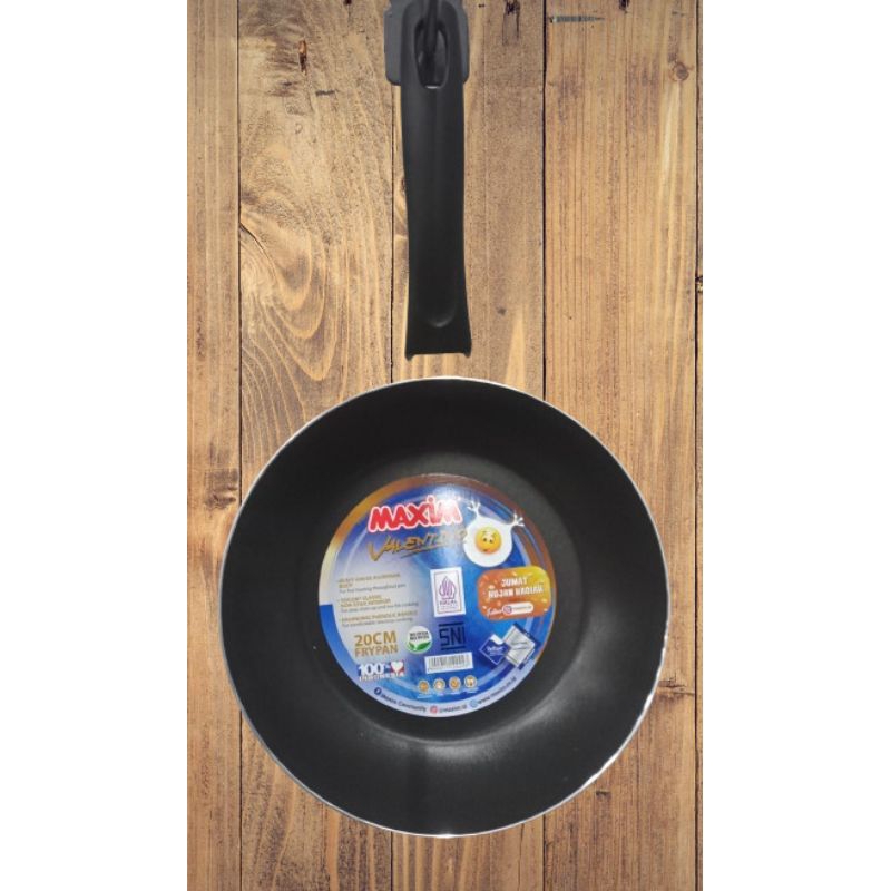 Frypan Teflon Wajan Maxim Valentino ukuran 20 cm, penggorengan serbaguna