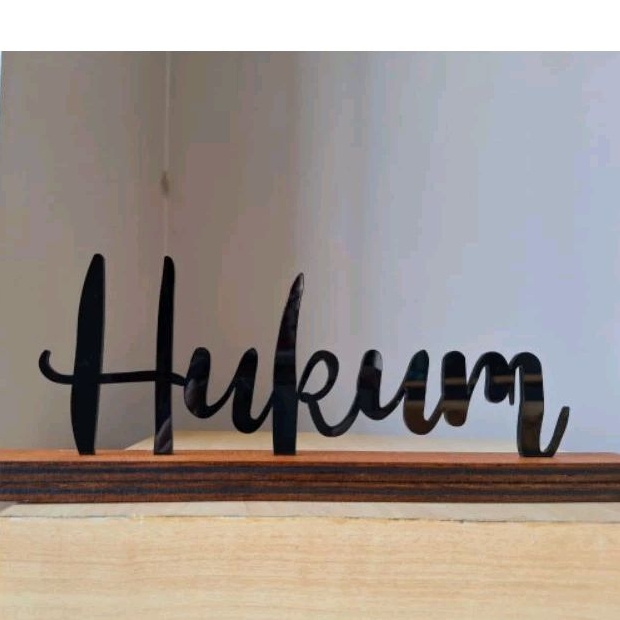 sign huruf tulisan akrilik aestethic