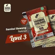 

Sambal Bawang Naknan 1 Renceng Pedas Level 3 Isi 10 Sachet Praktis Ekonomis (10 x 12g)