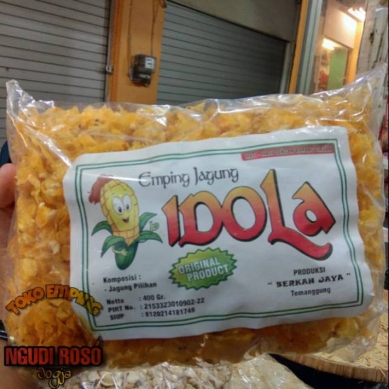 EMPING JAGUNG MENTAH IDOLA 400gram