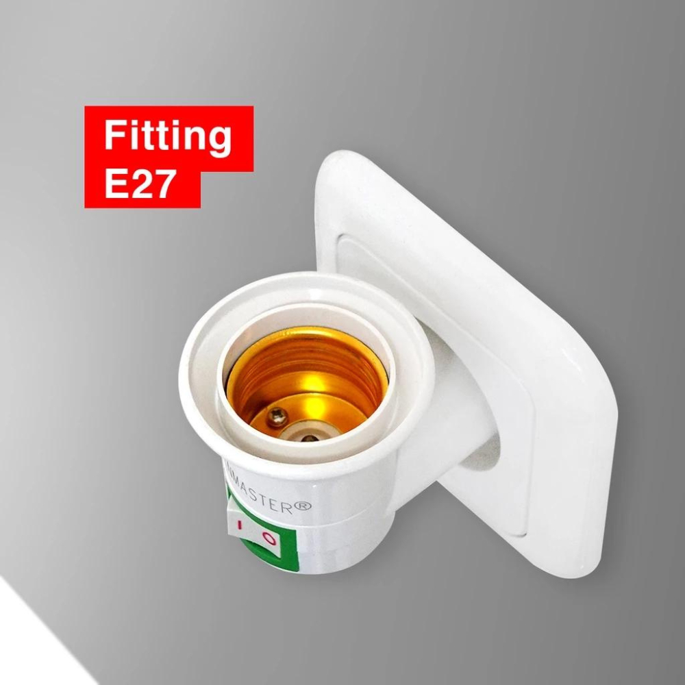 NEW Lampu Tidur Dim Night Light Colok Dinding Fitting dan Lampu 3 Watt Kenmaster