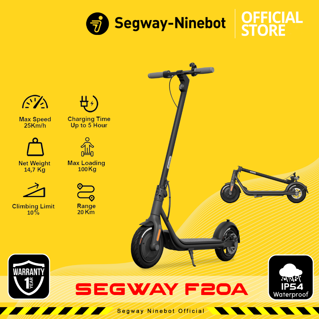 Segway Ninebot KickScooter F20A / Skuter Listrik Lipat F20 A