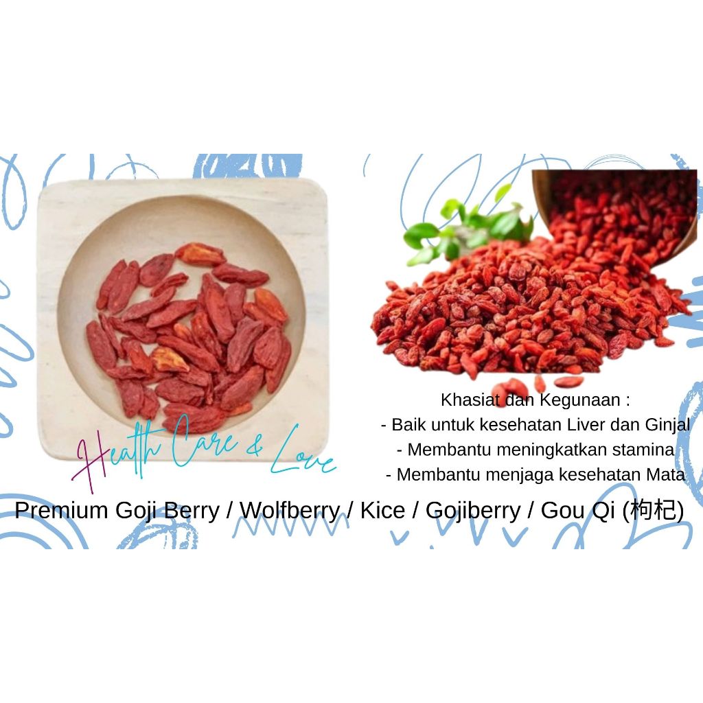 

Premium Goji Berry / Wolfberry / Kice / Gojiberry / Gou Qi 枸杞 50 Gr