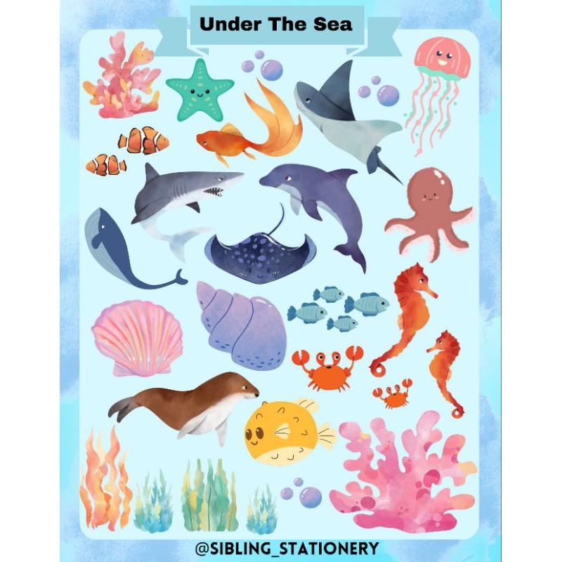 

Ocean Charm Stickers