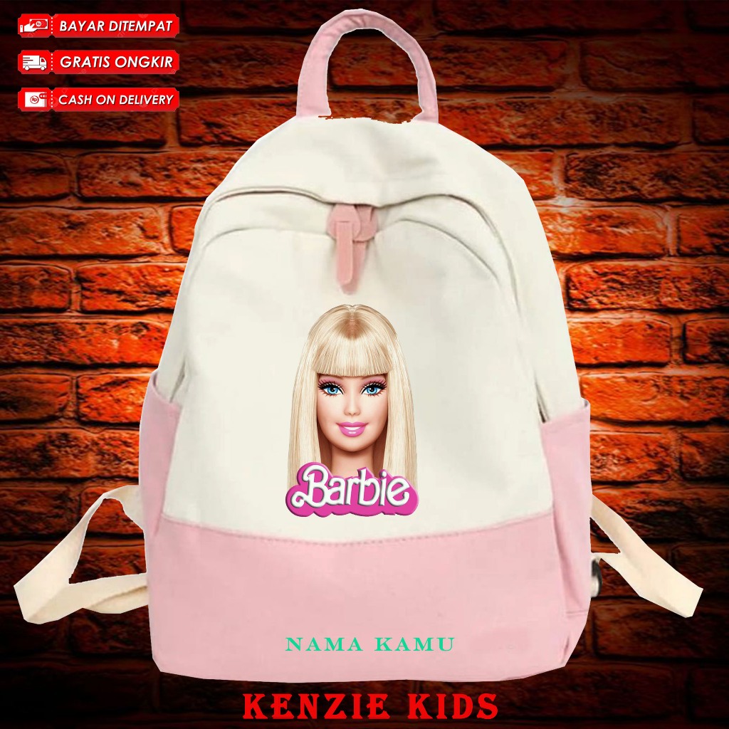 TAS BACKPACK ANAK SEKOLAH MOTIF BARBIE