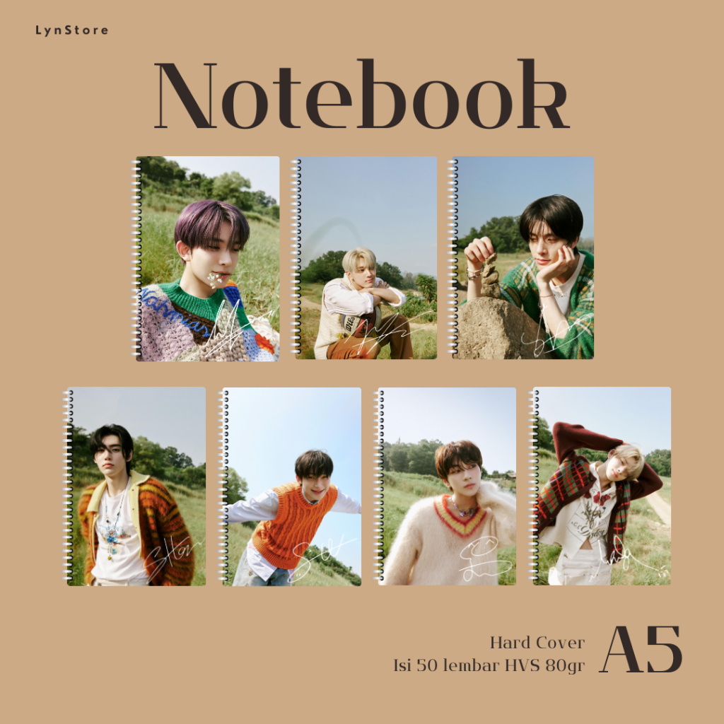 

(LS_011) Notebook Kpop A5 Hardcover Enhypen Orange Blood - Engene Ver (Isi 50 Lembar Hvs + Hardcover Laminasi 2 Sisi) Buku Tulis Catatan Notebook Ring A5 Hardcover Laminasi/ Notebook Journal A5 Hardcover Laminasi / Spiral Buku Agenda A5 Hardcover Laminasi