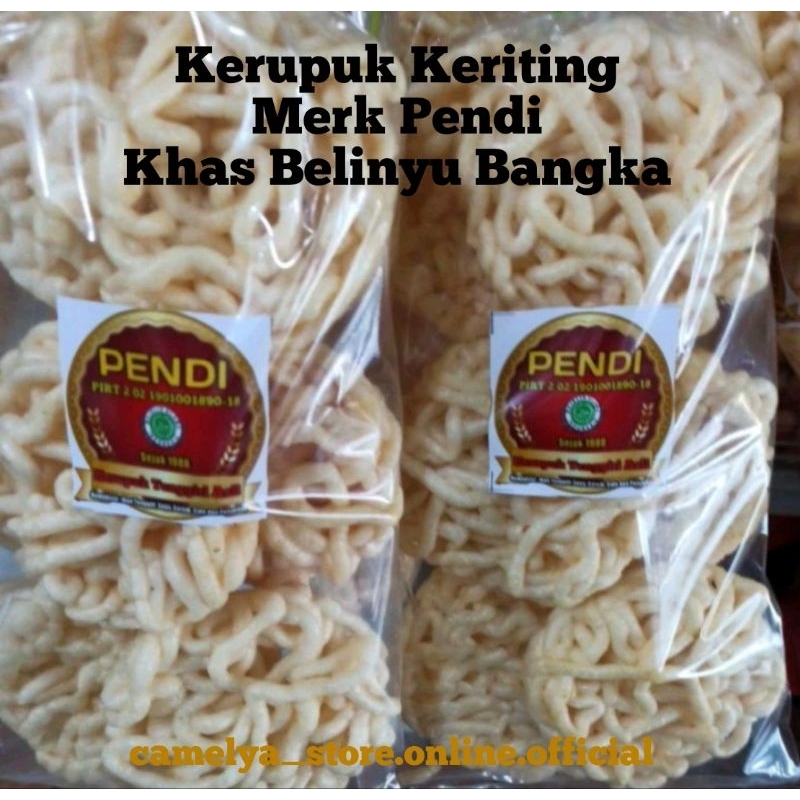 

Kerupuk Keriting Ikan Tenggiri Merk Pendi Khas Bangka