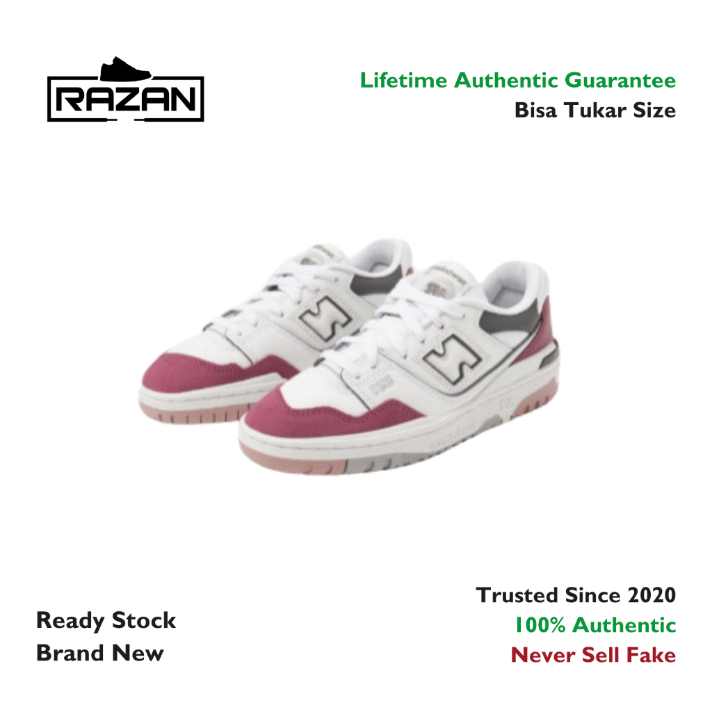 New Balance 550 White Red (GS) 100% Authentic Original