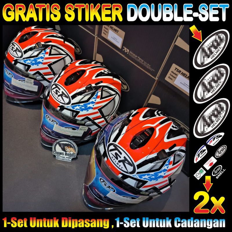 (STOK TERAKHIR) Helm TSR VZ Ram Hayden Lagunaseca