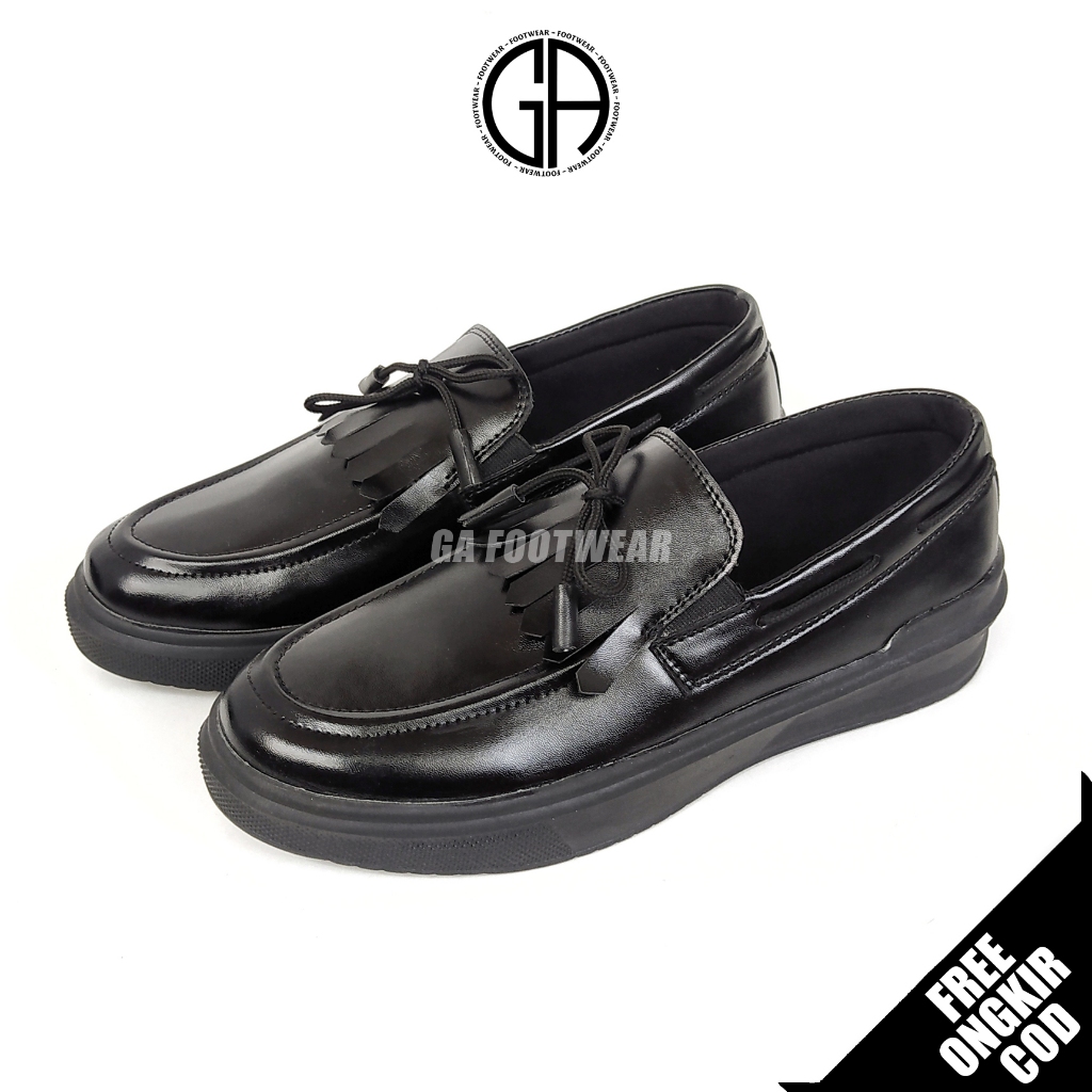 GA FOOTWEAR Warming - Sepatu Formal Casual Loafers Pria Kerja Kantor Kondangan