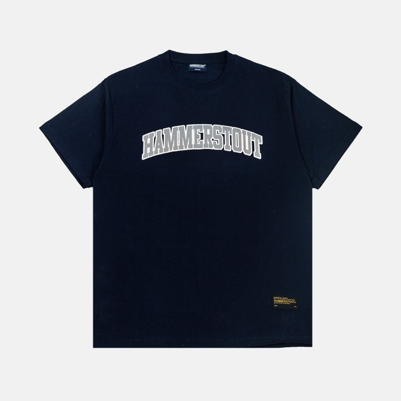[ Berkualitas ] Hammerstout Navy Tshirt - Dark Logo - Kaos Atasan Unisex