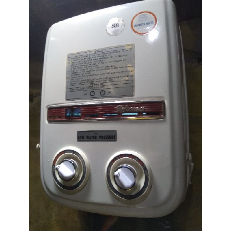 water heater Paloma gas bekas