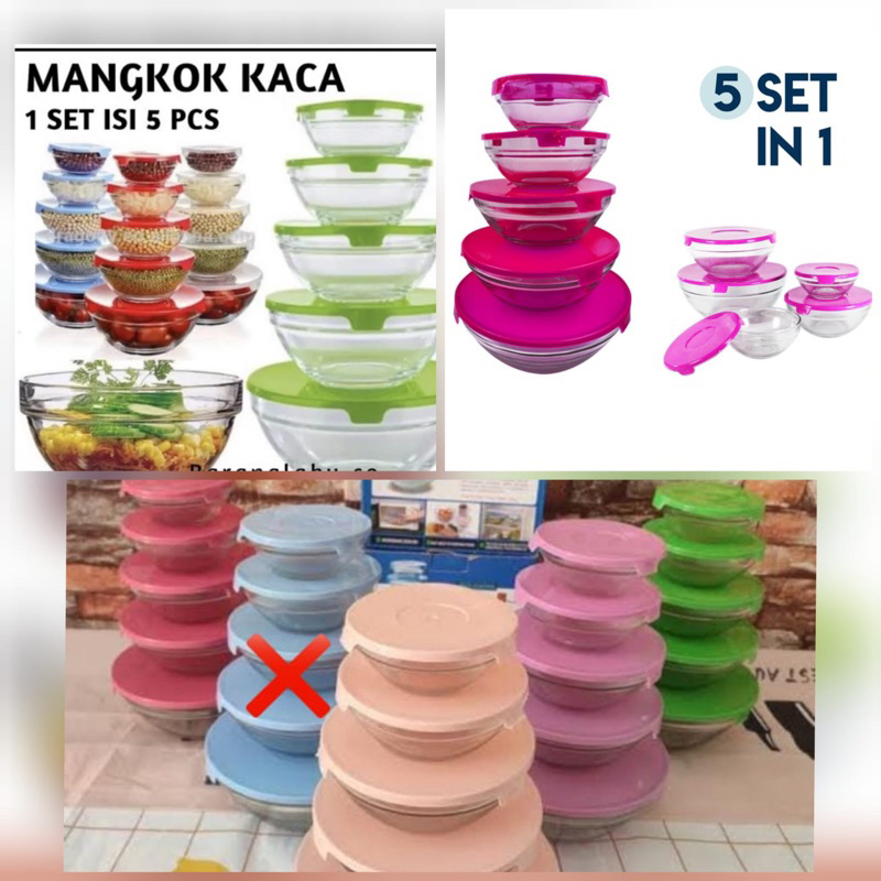Mangkok kimglass/bowl/ mangkok beranak/mangkok kaca