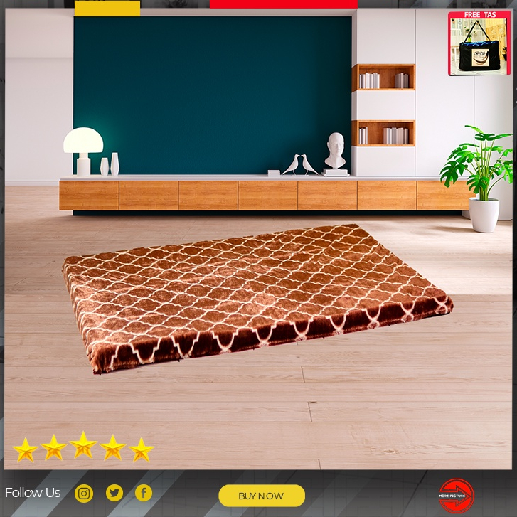 Berkah Saluyu Karpet bulu Rasfur| surpet | surpet bulu tebal jumbo asli |non anti slip SPM