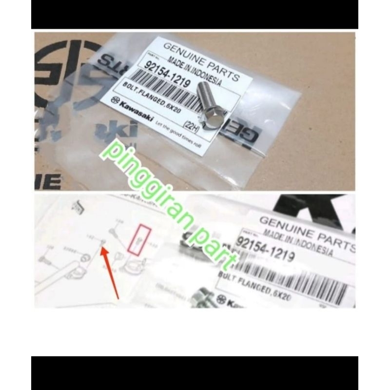 baut stang jepit Ninja rr r ss original