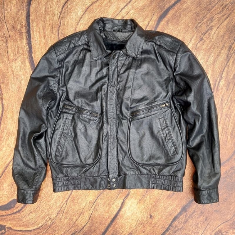 mirage jaket kulit bomber pilot flight jacket type G2 not avirex schott vanson rbc harley davidson vintage