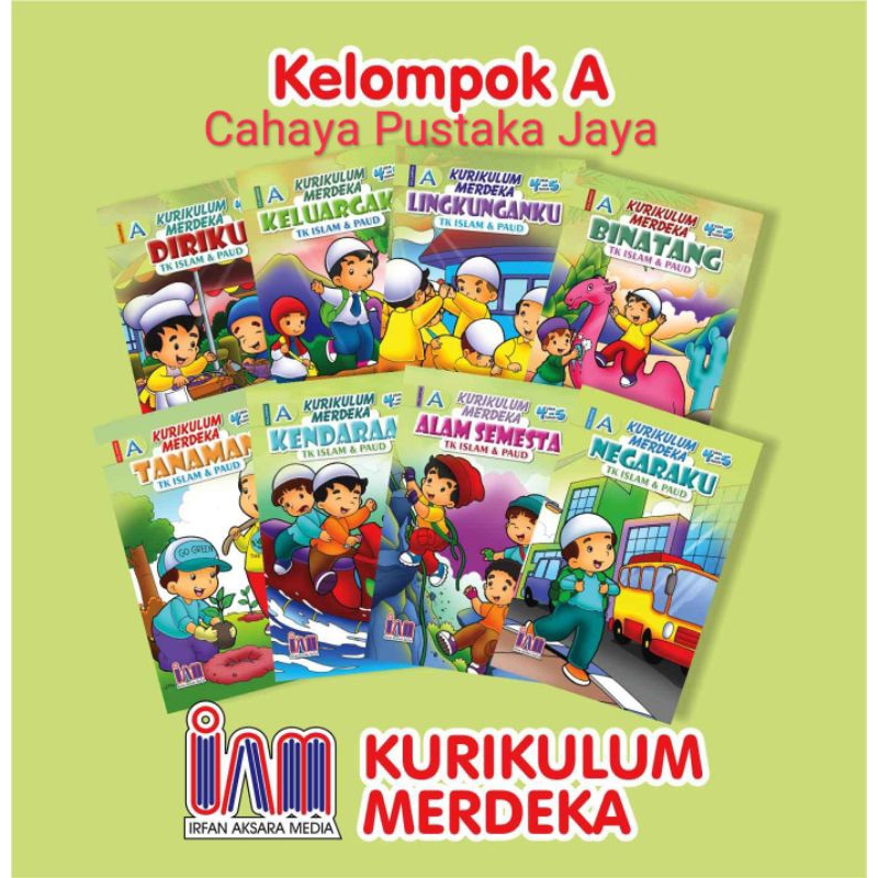 Buku paket TK dan paud Islam kelas A kurikulum merdeka