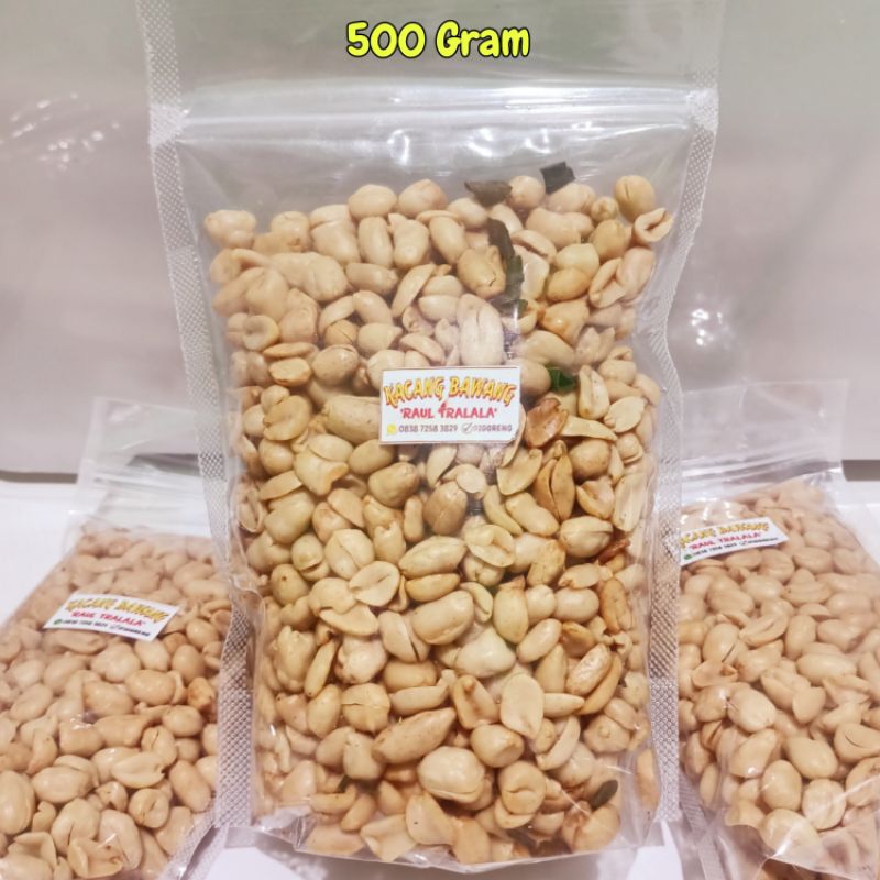 

KACANG BAWANG GORENG KEMASAN PLASTIK, BERAT 500 GARM // RASA GURIH BAWANG PUTIH !!