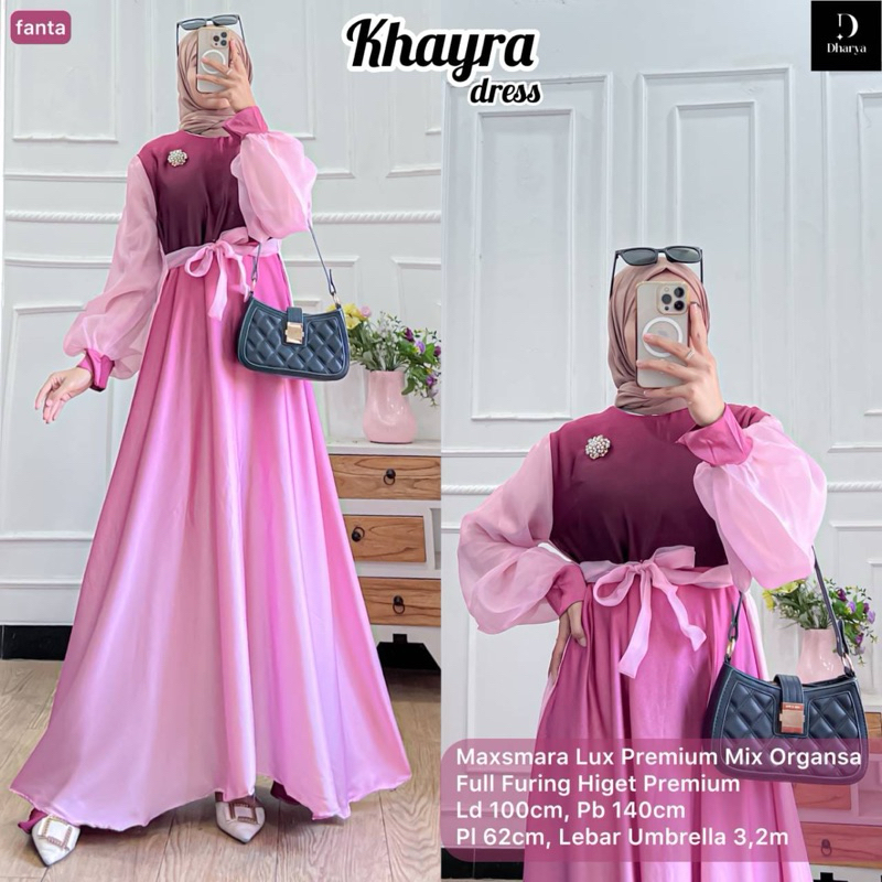 [READY] GAMIS DRESS KHAYRA ORIGINAL BY DHARYA
