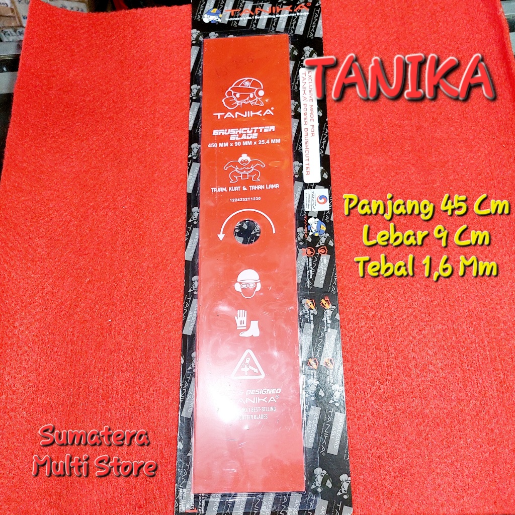 Tanika Pisau Mesin Babat Rumput Panjang 45 Cm x 9 Cm x 1,6 Mm - Cutter Blade Parangan Babat Rumput U