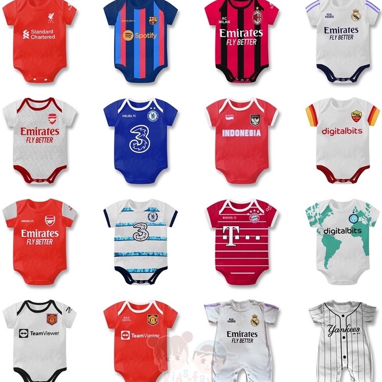 Paling Menarik  Jumper Bola Bayi  Jersey Bola Baby  Set Jumper Bayi Argentina Laki  Baju Bola Bayi  