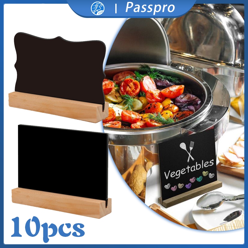 10pcs Papan Tulis Kapur Kecil Papan Tulis Blackboard Kapur Cafe