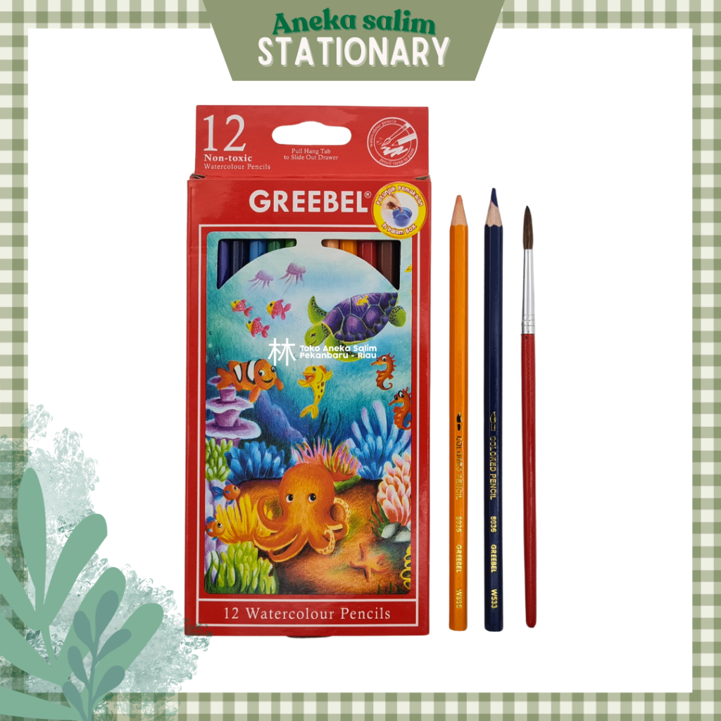 

Anekasalim - Pensil warna greebel water colour 12 warna 8012