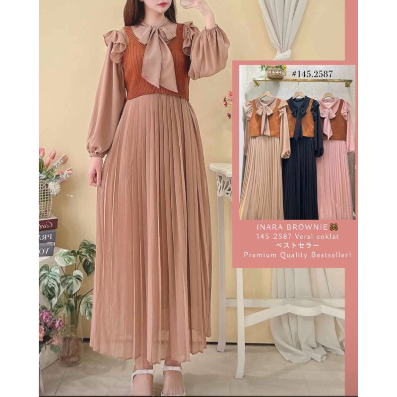 DRESS YUNA ROMPI | GAMIS  PRISKET PREMIUM