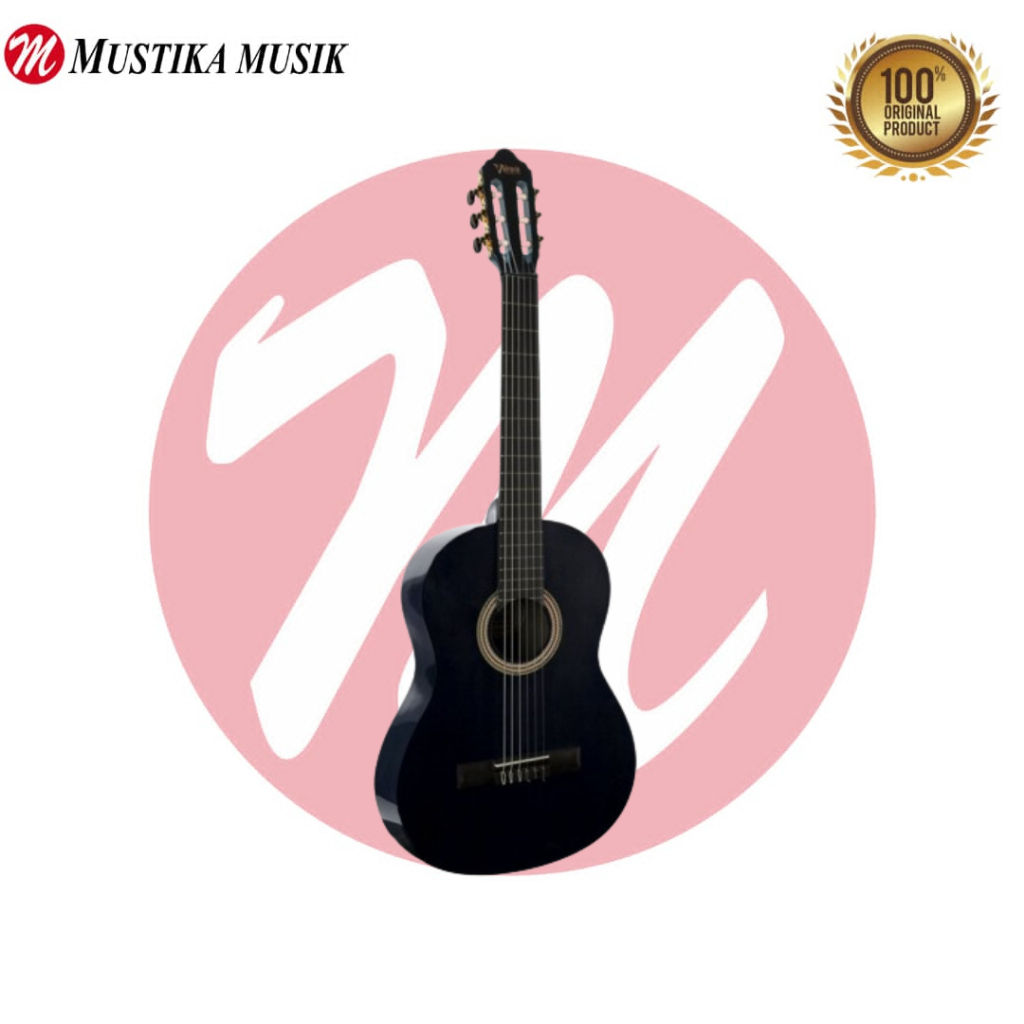 Elektrik Klasik Gitar VALENCIA -BAG HYBRID NECK BLACK VC264HVTBK