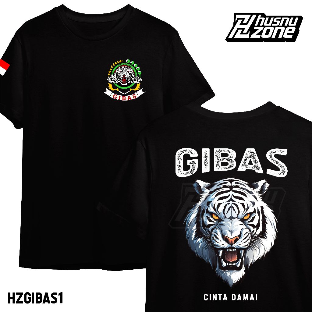 Kaos Gibas Ormas Cinta Damai Siliwangi Maung Bodas Putih Harimau Baju T-shirt