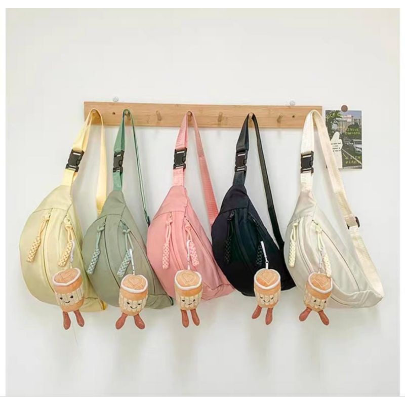 Tas Waistbag Wanita Tas Pinggang Impor 2 Ruang