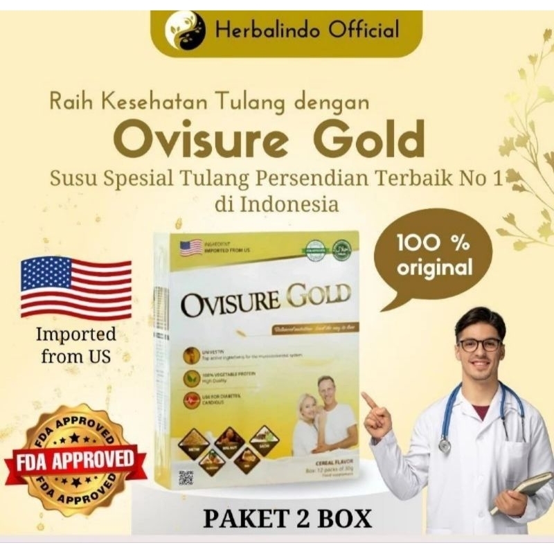 

SUSU OVISURE GOLD MILK ASLI IMFOR ORIGINAL PAKET 2 BOK 100% ORIGINAL USA