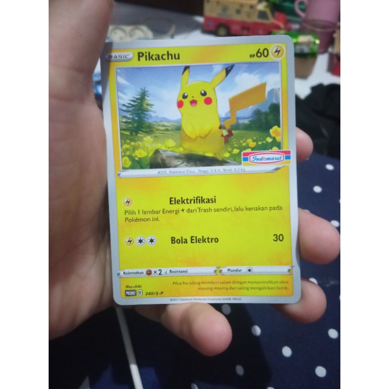 kartu pokemon promo Indomaret pikachu