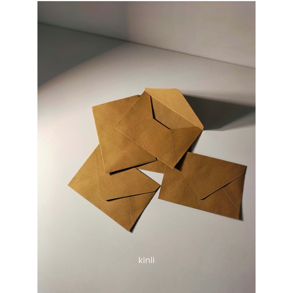 

envelope vintage kraft 16cm x 11cm amplop coklat kraft polos 10pcs