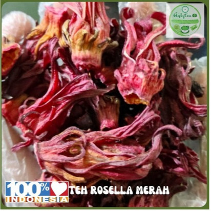 

Teh Bunga Rosella Merah Kering Herbal Tea Seduh