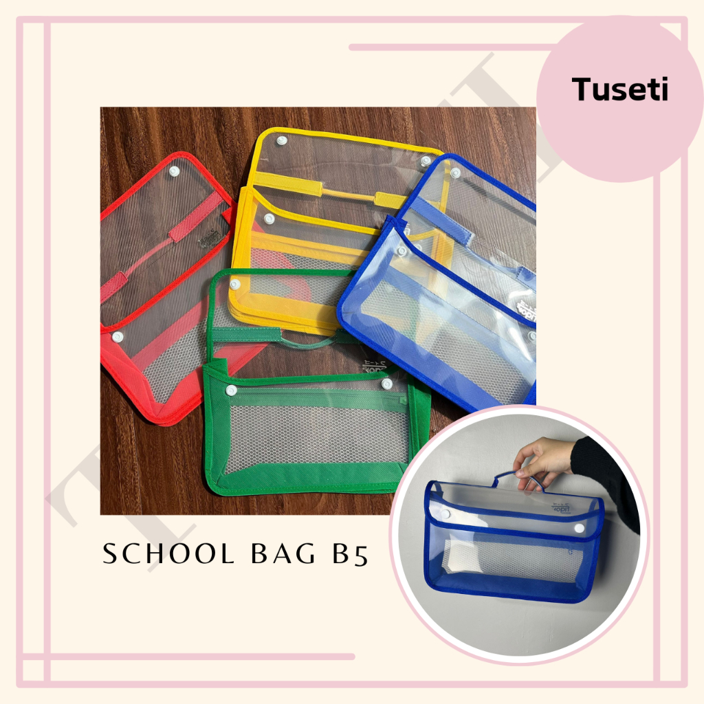 

Map Plastik School Bag 2 Kancing FIGO B5