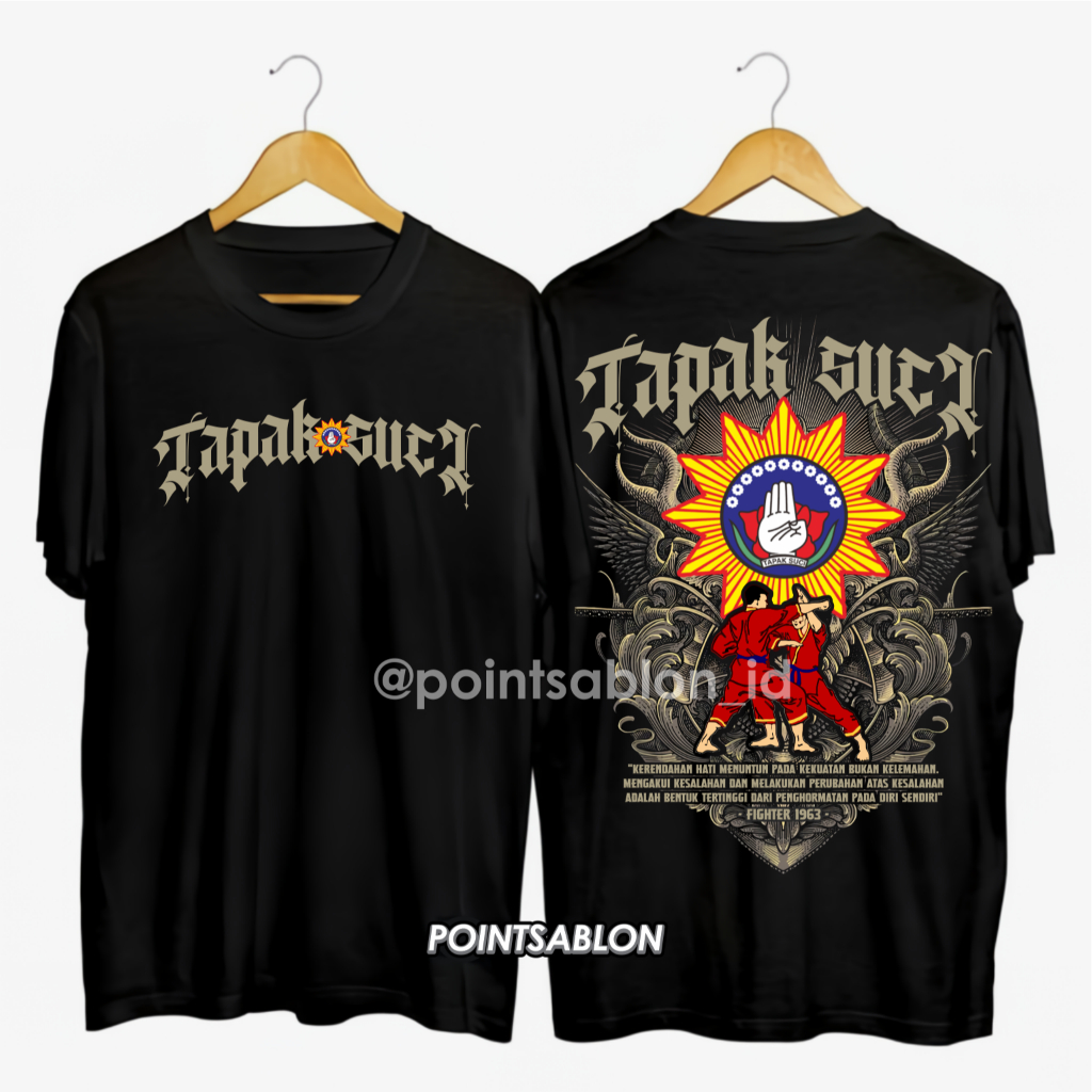 Kaos Tapak Suci Keren 1963 Fighter bahan katun premium kualitas distro