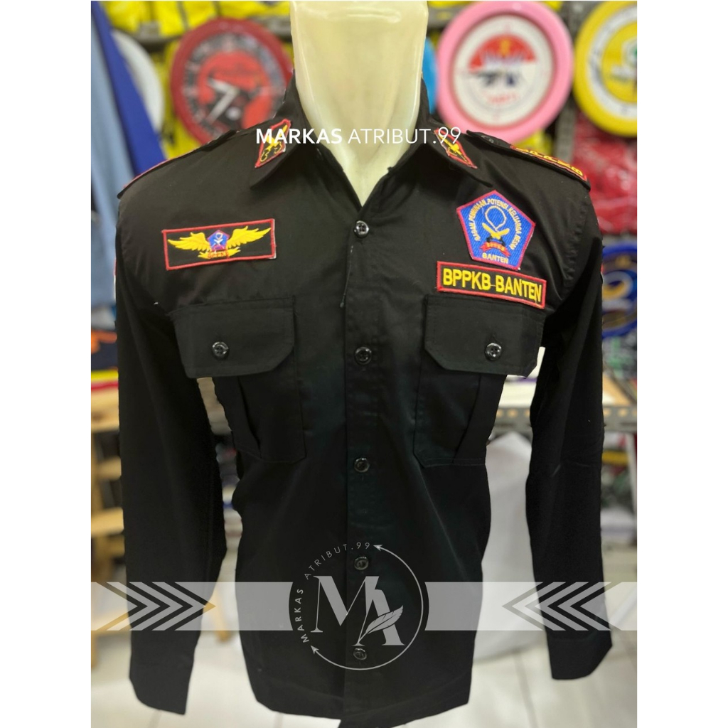 KEMEJA BPPKB BANTEN / BAJU BPPKB BANTEN HITAM