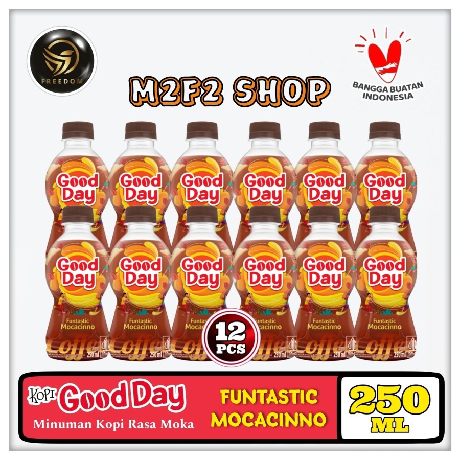 

Kopi Good Day Funtastic Mocacinno Coffee Botol Pet - 250 ml (Kemasan 12 Pcs)