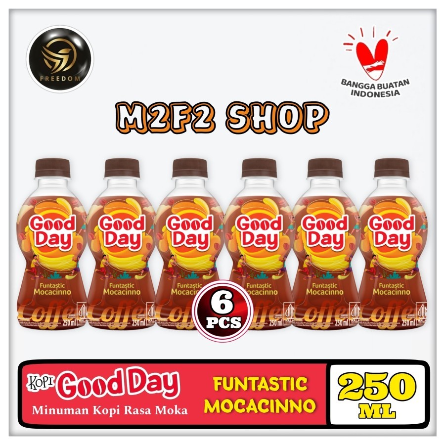 

Kopi Good Day Funtastic Mocacinno Coffee Botol Pet - 250 ml (Kemasan 6 Pcs)