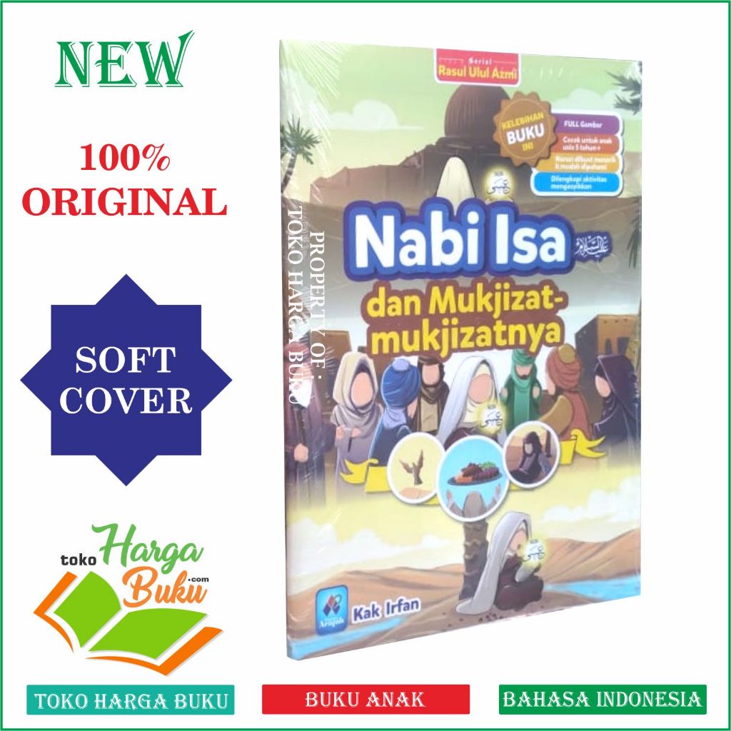 Foto Nabi Isa dan Mukjizat-Mukjizatnya Buku Anak Serial Ulul Azmi Kisah Para Nabi FULL COLOR Penerbit Pustaka Arafah