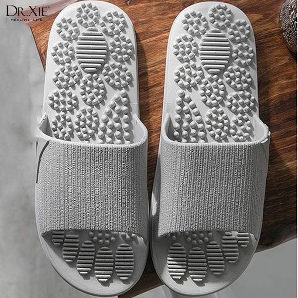 Sandal Pijat terapi Refleksi Anti Slip Ringan Pria Wanita unisex Rumah Dalam Ruangan outdoor Slipper Pijat Non-Slipp PVC/Sandal Pijat Refleksi Telapak Kaki Sendal Rematik Reflexi Reumatik Akupuntur Terapi Kesehatan Slop Repleksi Therapy Rubber Pria Wanita-3