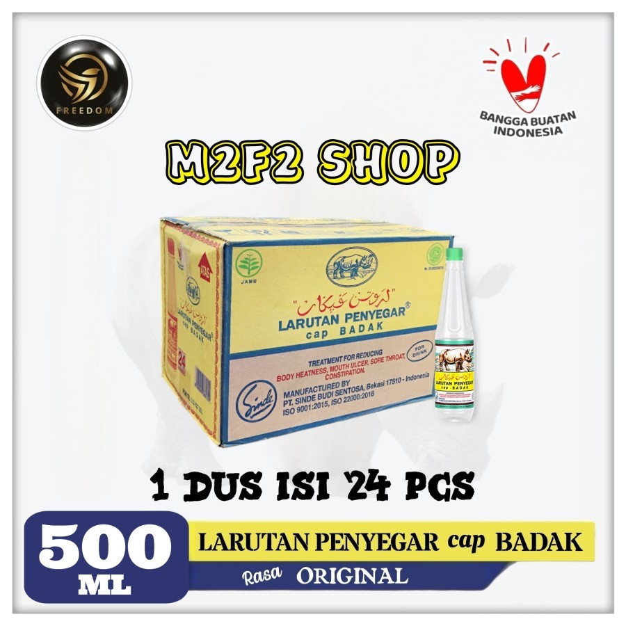 

Larutan Penyegar Cap BADAK Original Botol Pet - 500 ml (Kemasan Karton)