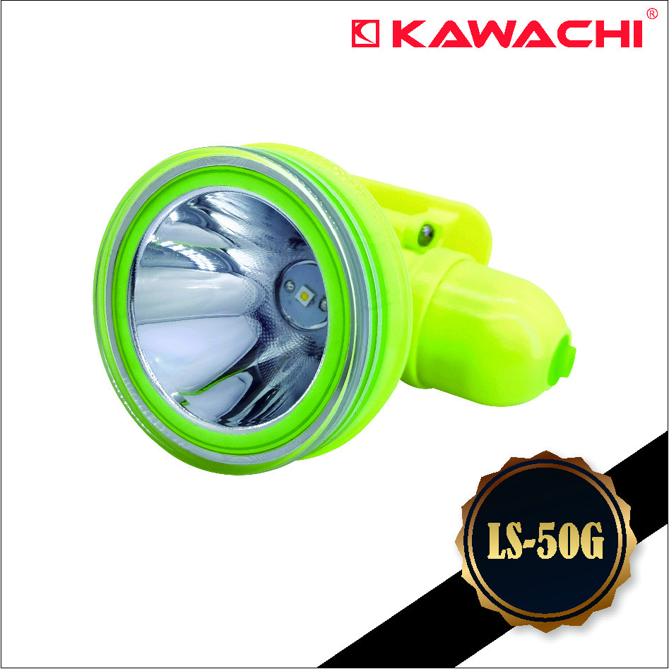 Kawachi Senter Kepala Selam 50 Watt LED Super Terang LS-50G Waterproof Lithium Cas Recas Rechargeabl