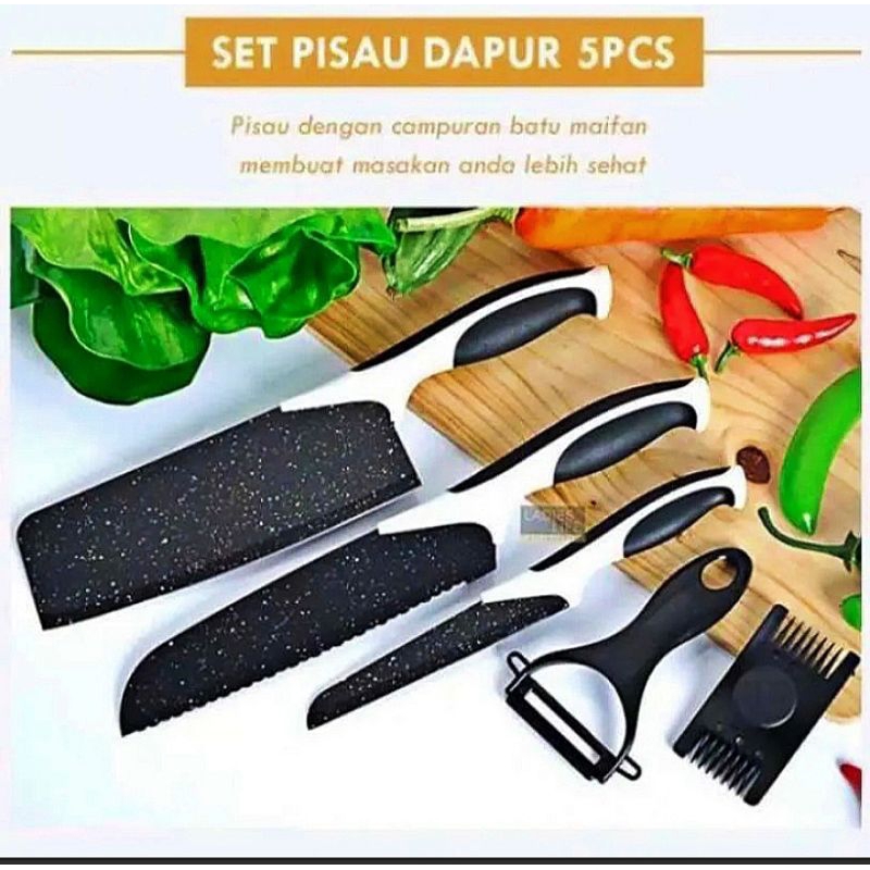 Loyal Bosque - Pisau Dapur Set 5 Mewah Murah