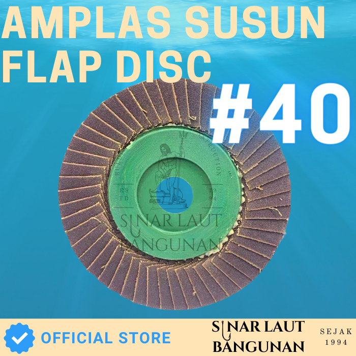 Amplas Susun Flexible Flap Disc Grit #40