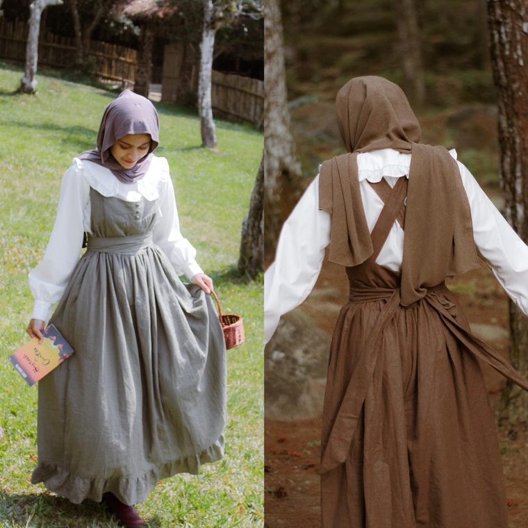 KODE I4W9 Beatrice Overall  Hanya overall tanpa kemeja  Saldaysia  Dark Cottagecore Academia Yearboo