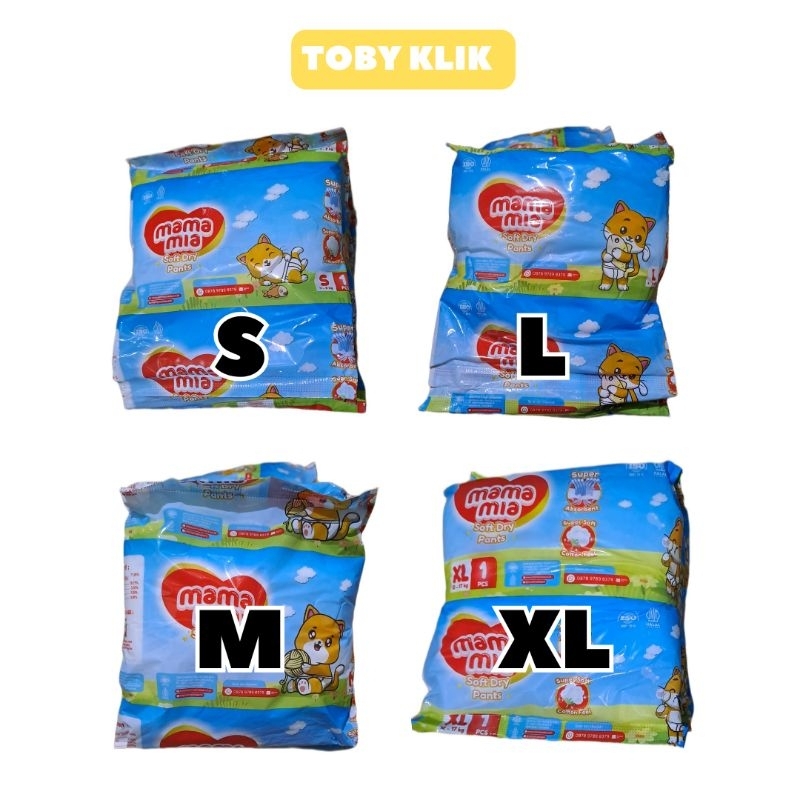 Mamamia RENCENG Diapers Pants - Popok Bayi S M L XL