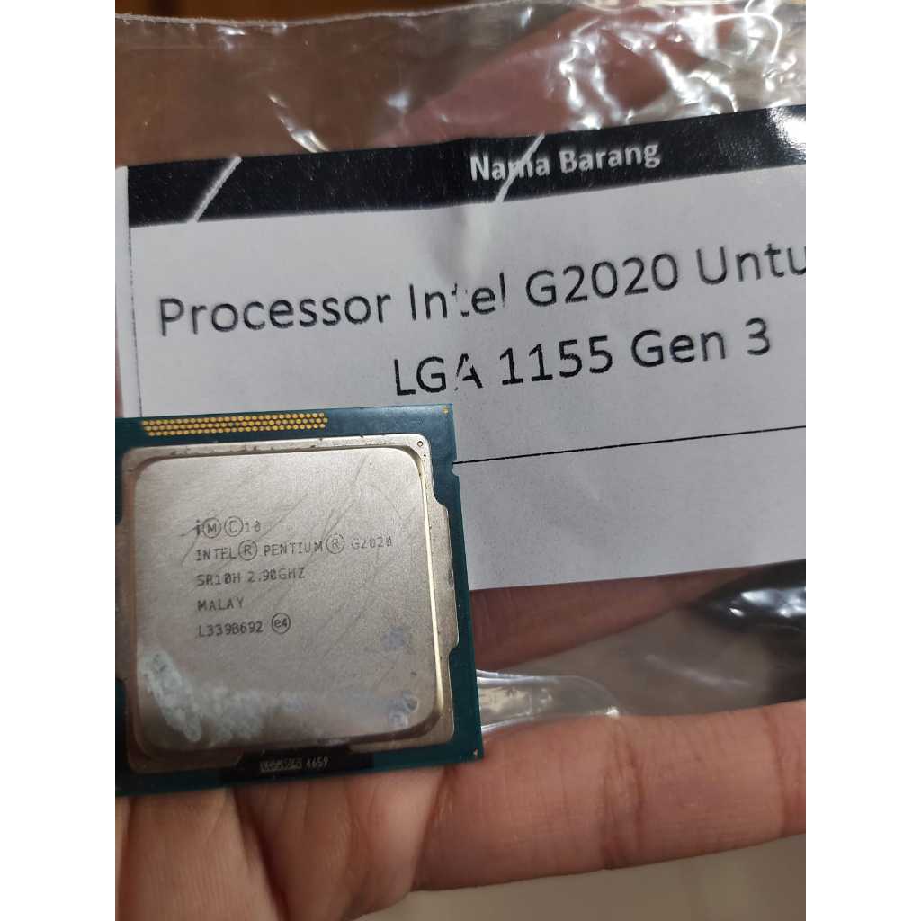 Processor Intel G2020 Untuk Socket LGA 1155 Gen 3